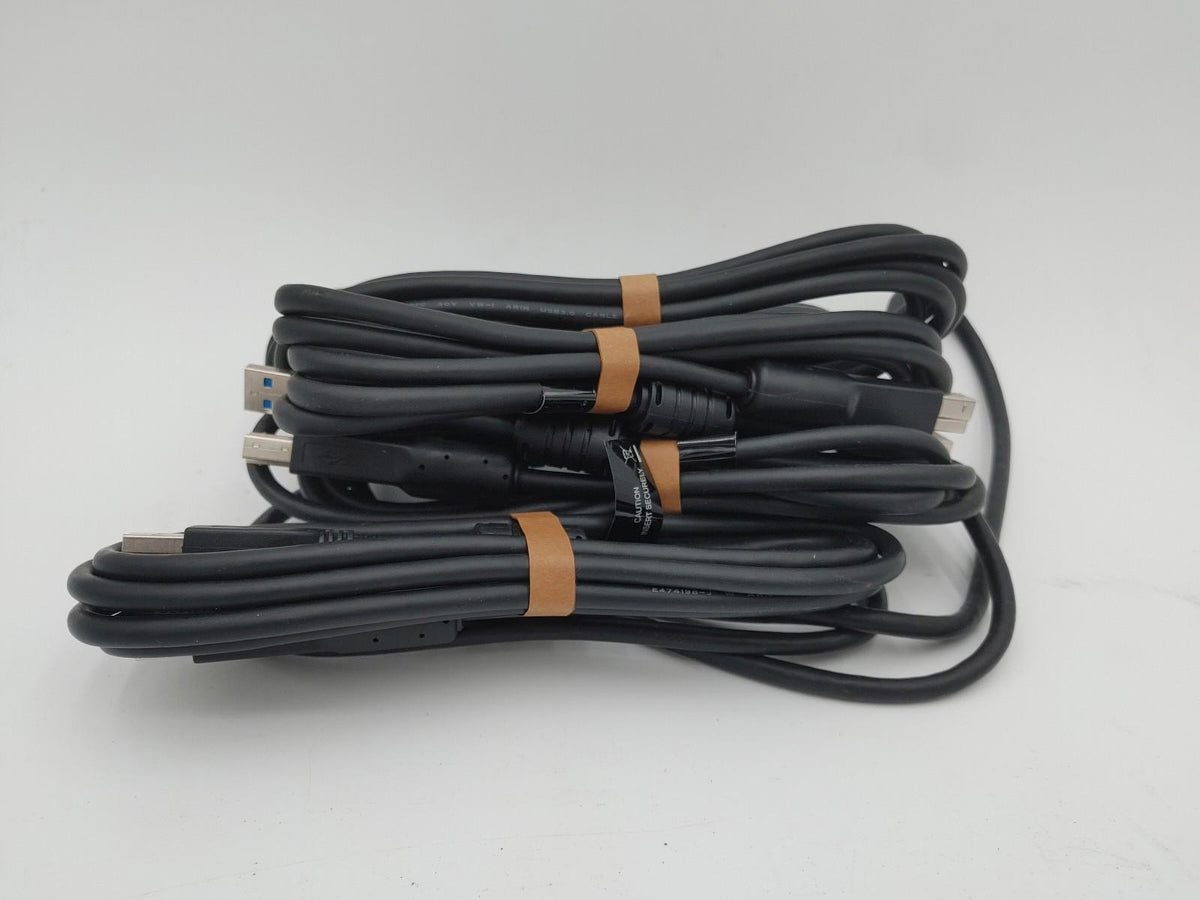 Lot de 6 câbles USB 3 AtoB neufs noirs