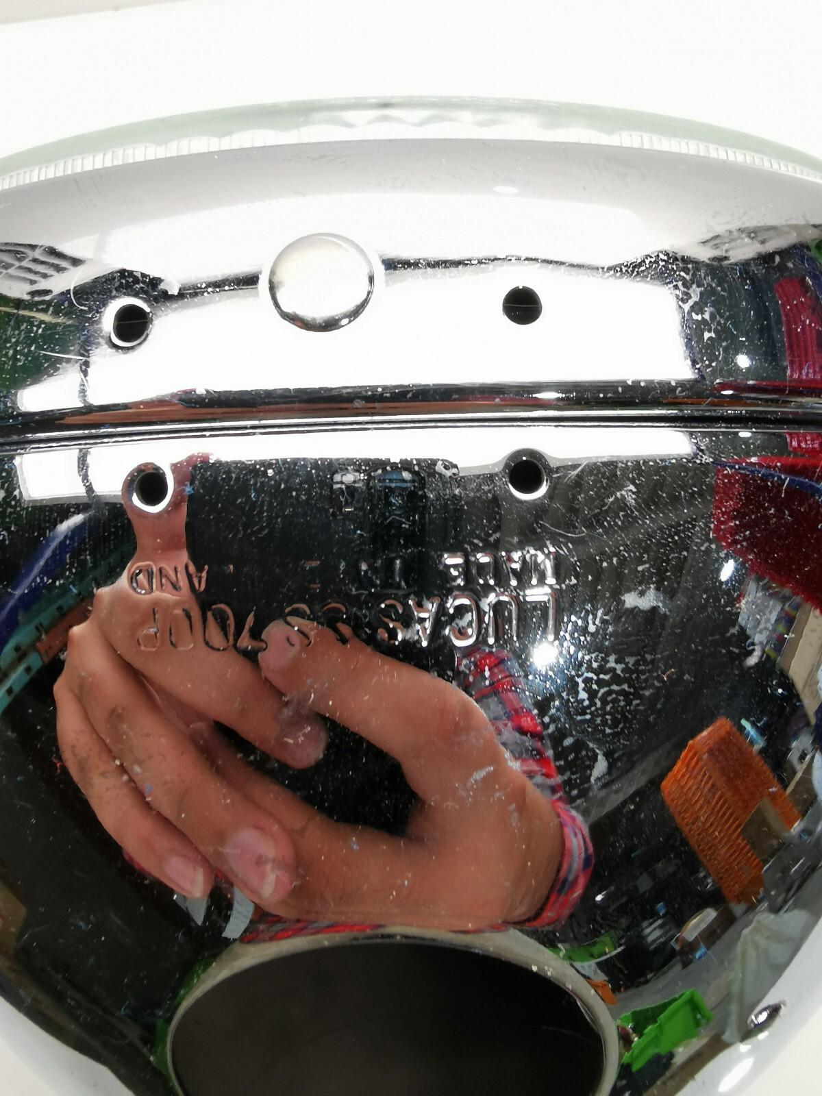 Lucas SS700P Headlight Shell Bucket Headlight Made in England