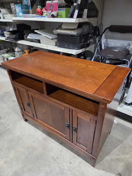 Ashley Signature Oak TV Stand