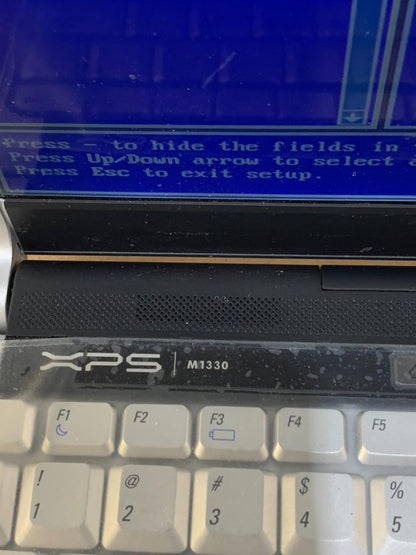 Dell XPS M1330 Core 2 Duo 2GHz, 4GB RAM Boots To BIOS Good Screen