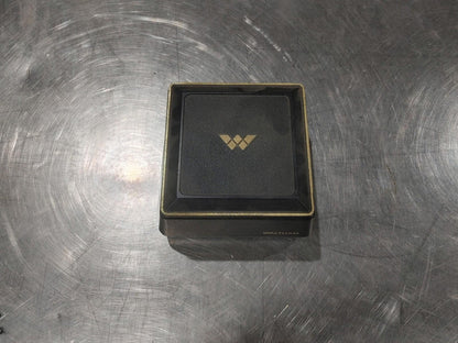 Good Condition Waltham Timex Watch Black Gold w/ Case Needs Battery