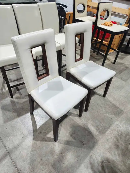 White Dining Chairs Set of 2