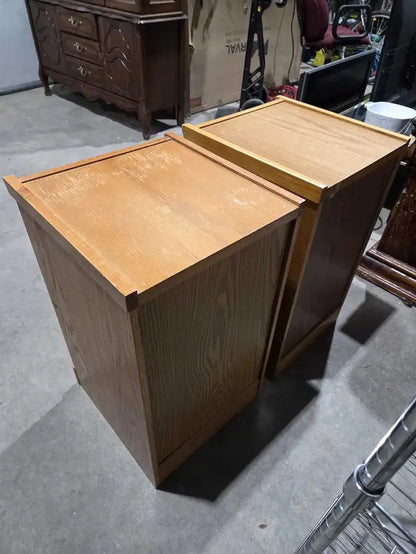 Vintage Wooden Filing Cabinet - 2 Available
