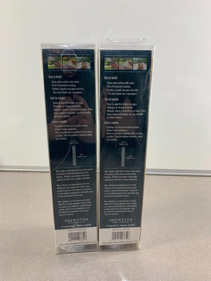 Set of 2 Brewster Cut Floral Sidelight Window Films - Model PF0705