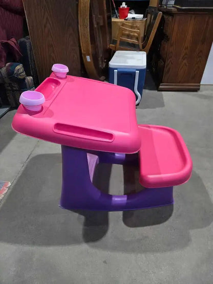Pink & Purple Kids Desk