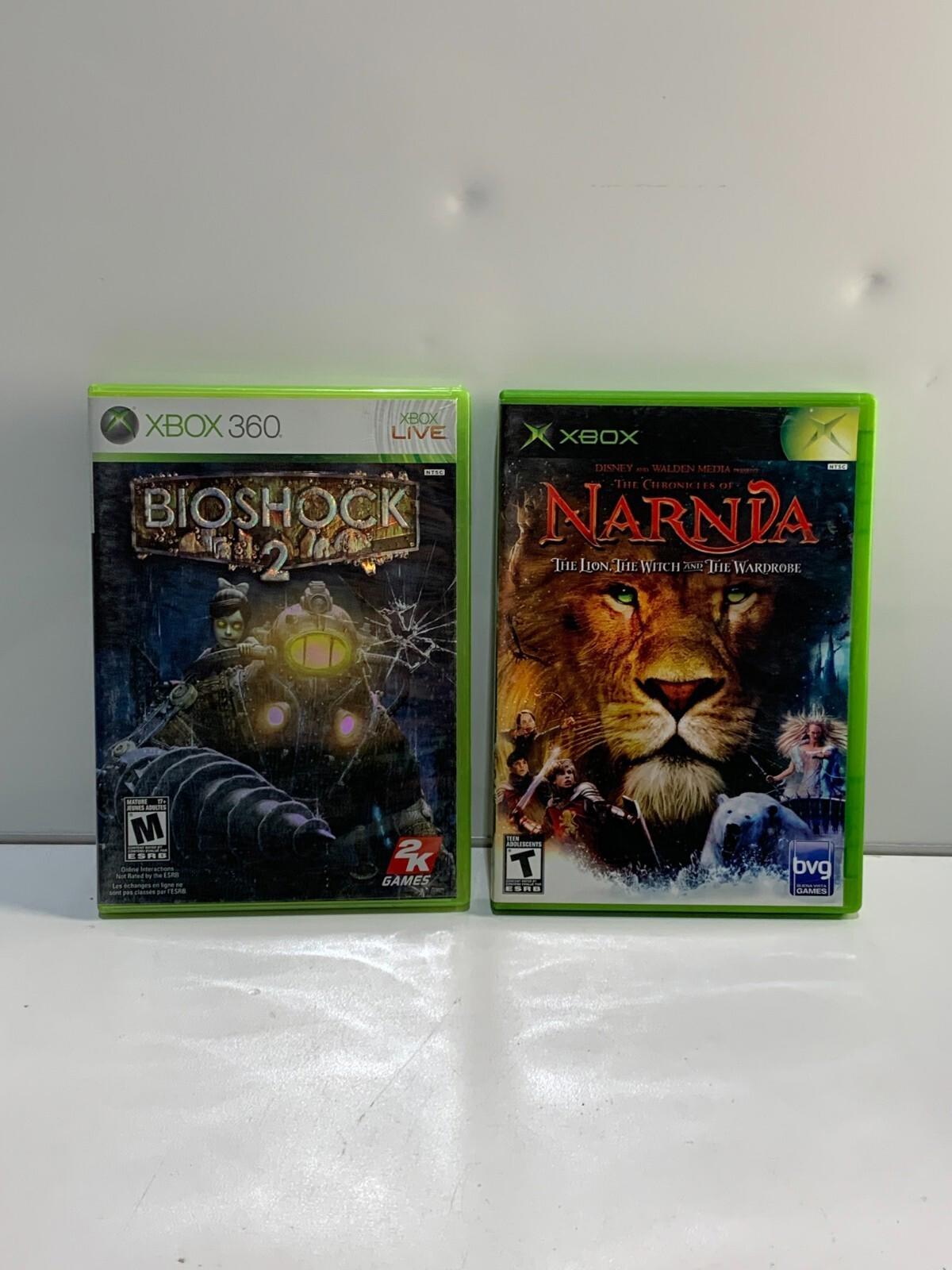 Lot of 2 Xbox 360 Games, Narnia & BIOSHOCK 2 RAPTURE