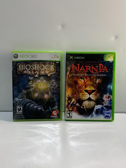 Lot of 2 Xbox 360 Games, Narnia & BIOSHOCK 2 RAPTURE