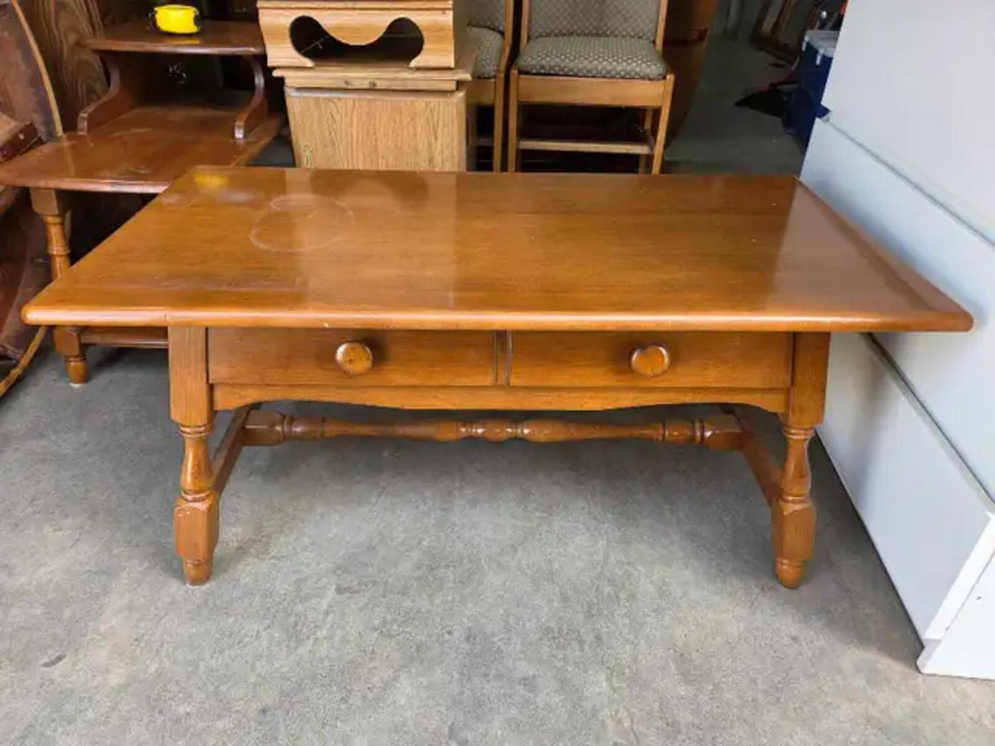 Vilas Wooden Coffee Table with Drawer