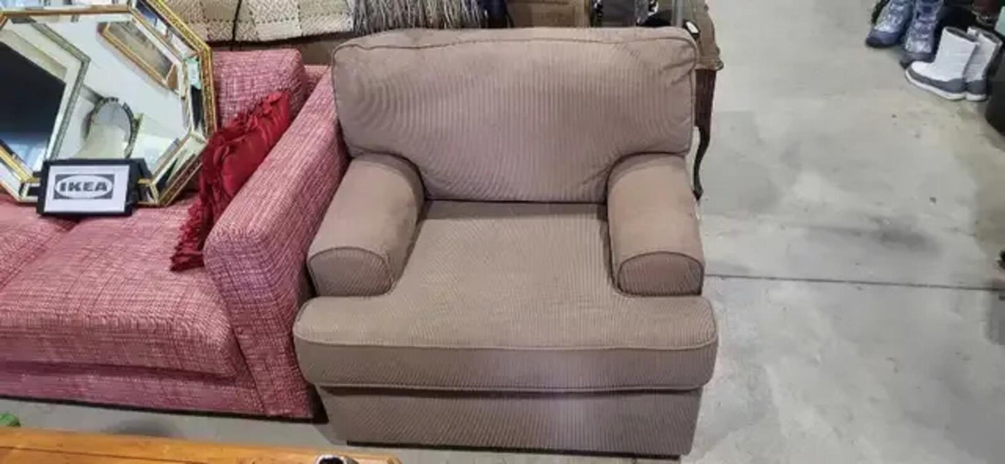 Light Brown Corduroy Armchair
