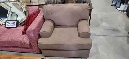 Light Brown Corduroy Armchair