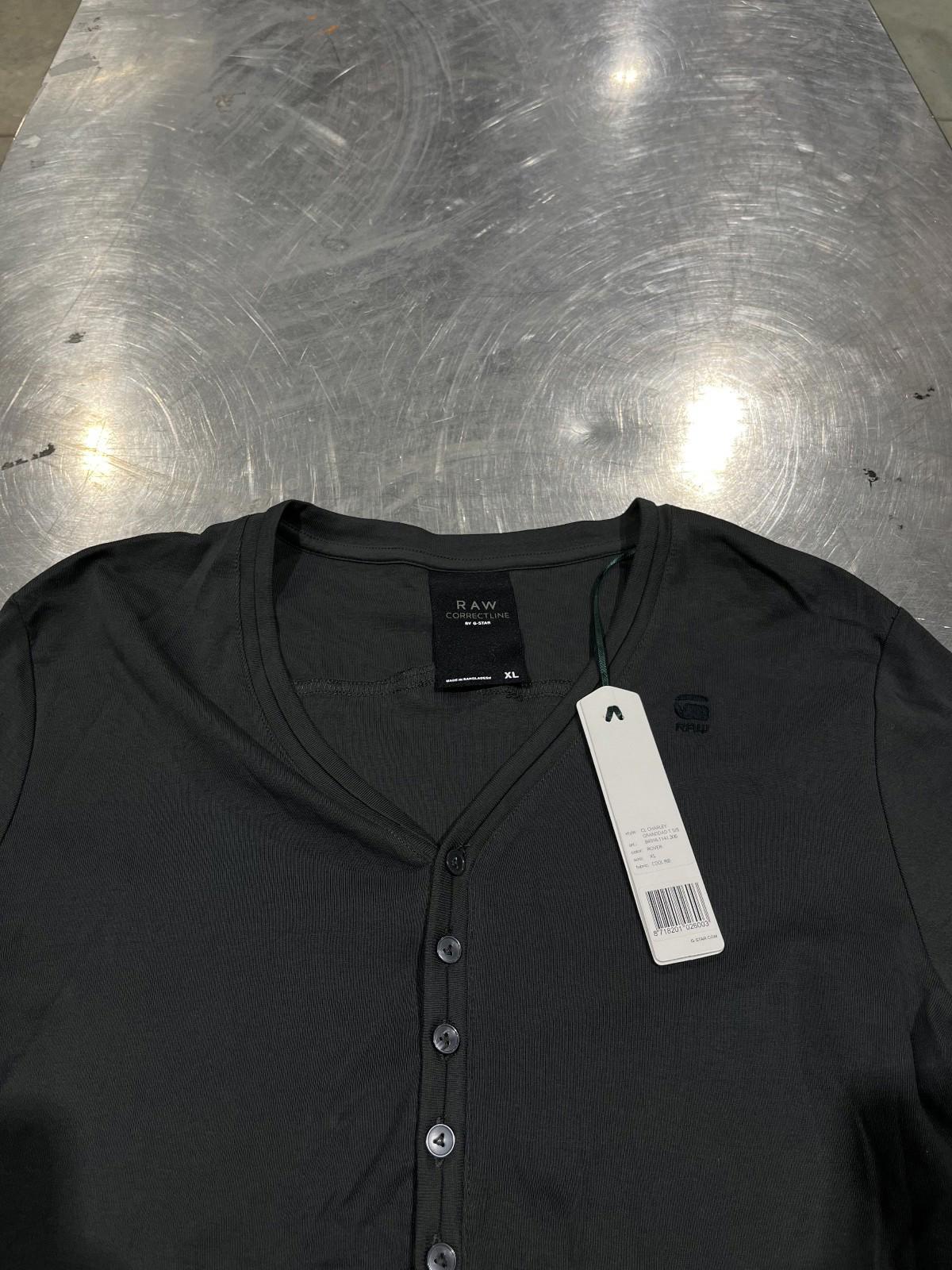NWT G-Star Raw Grey Button-Up T-Shirt (Size XL)