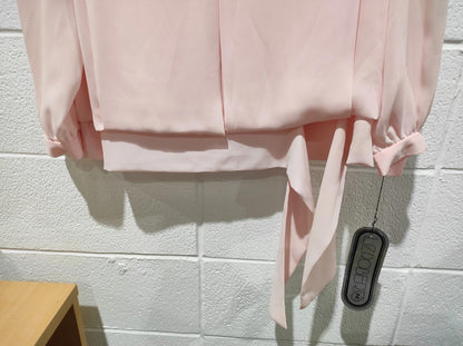 VINTAGE Liz Roberts Tunic Blouse Short Dress 14 Large Pink