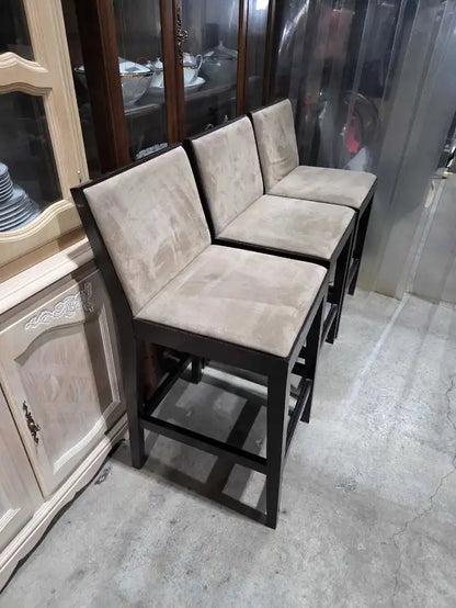 Wooden Bar Stools - 3 Available