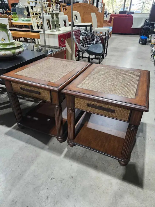 Solid Wooden End Tables
