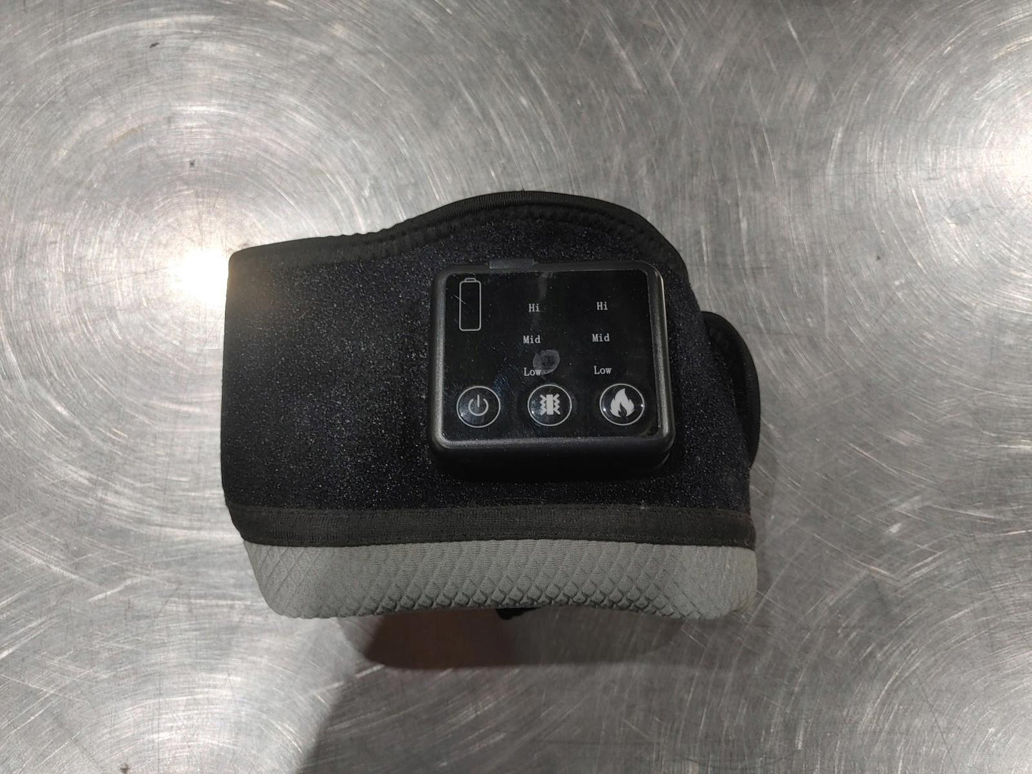 Good Condition Heated Vibration Knee and Shoulder Strap-on Massager Works Black