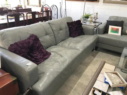 Lazy Boy Leather Sofa - 1 left