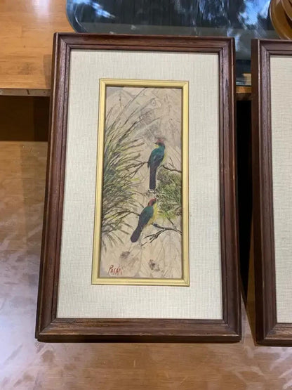 Pasan Bird Leaf Art - set of Two