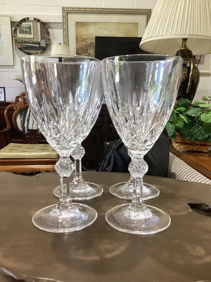 Vintage Linea Gala Crystal Wine Glasses - 4 Available