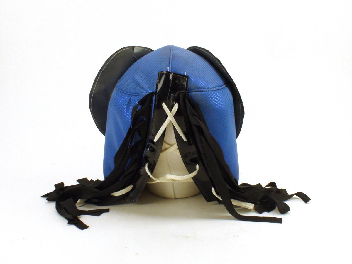 Luchador Mask - Ram With Moustache, Blue & Silver - Good Condition