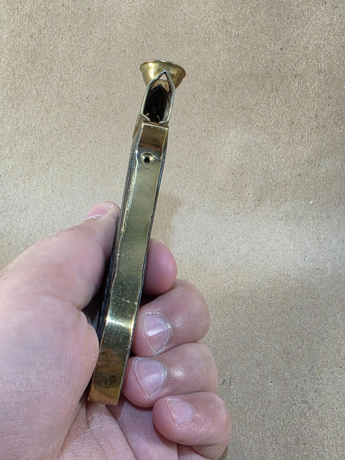 Heavy Brass Cigar Cutter PFEILRING | Vintage German Guillotine Cigar Cutter