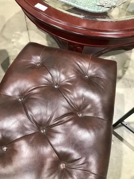 Ashley - Leather Chair and Ottoman