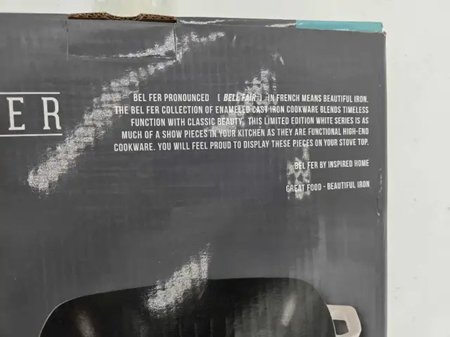 New! Bel Fer 10" Cast Iron Grill Pan