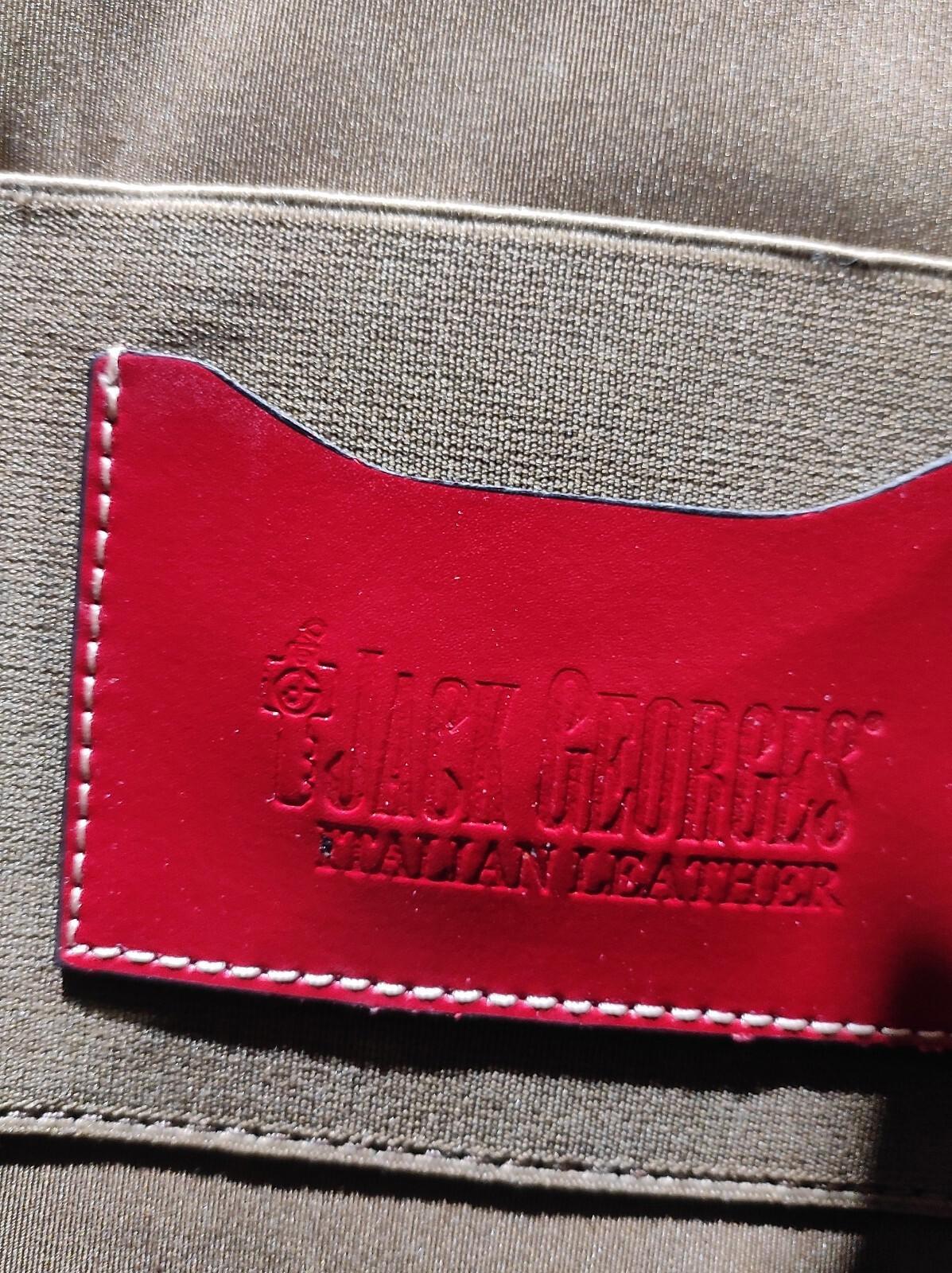 Jack Georges Milano Collection Madison Avenue Business Tote Cognac