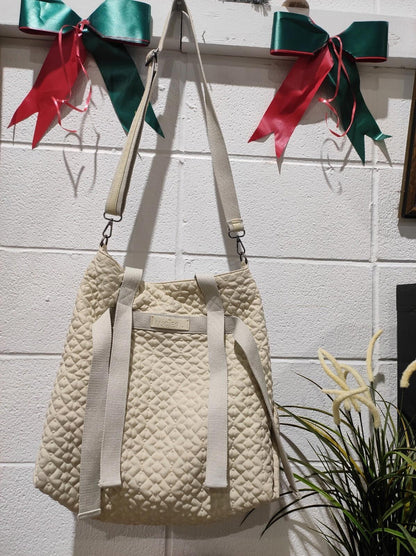 Lucies.ca Large Tote Bag Travel- Beige