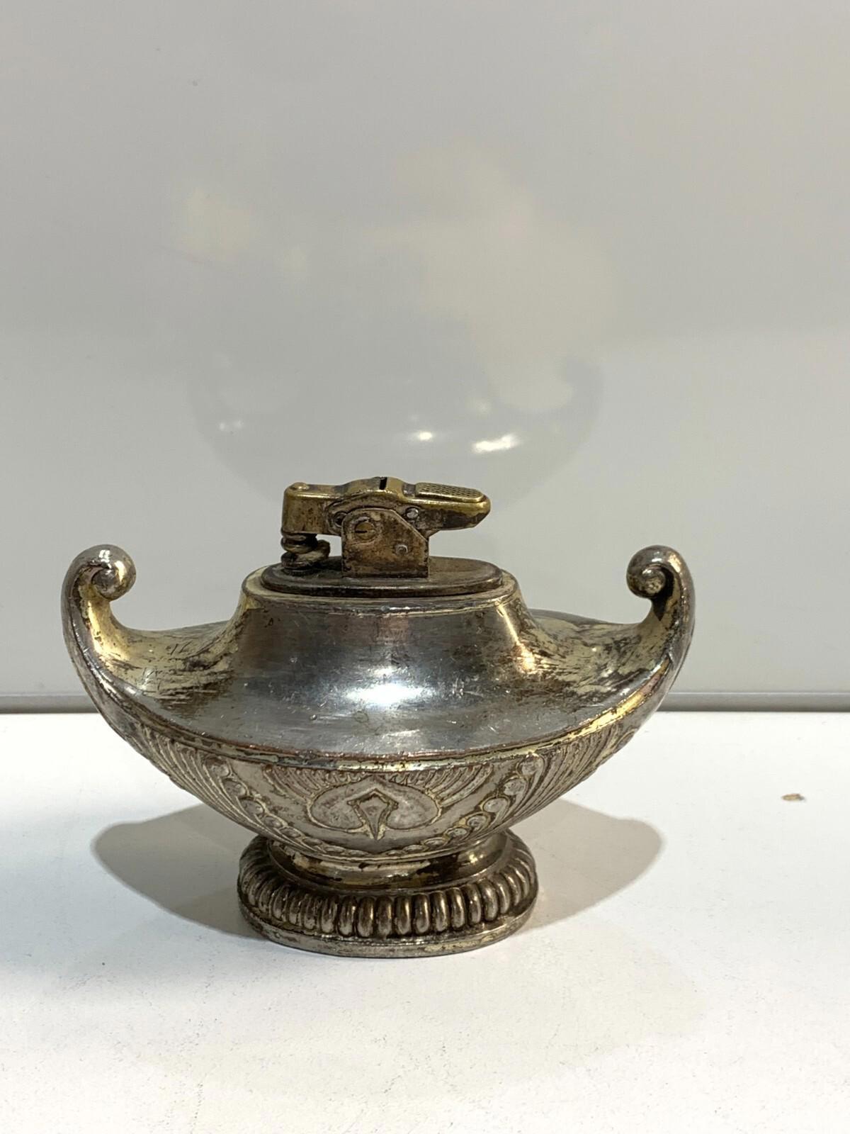 Vintage Aladdin Genie Lamp Style Tabletop Cigarette Lighter
