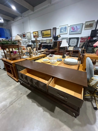 Brown Wood Dresser