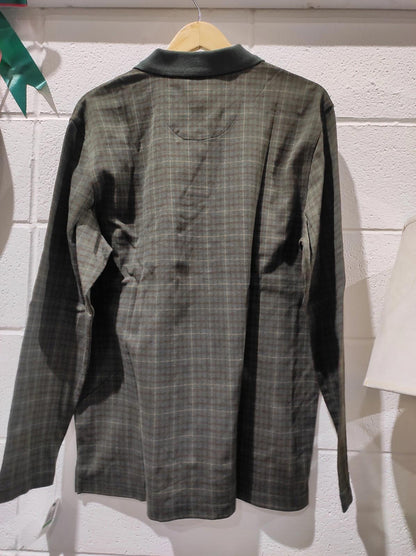 NWT ARROW USA 1851 L POLO SHIRT  GREEN PLAID SMALL Polo