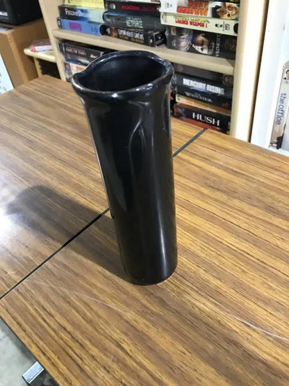 Small Black Floral Vase