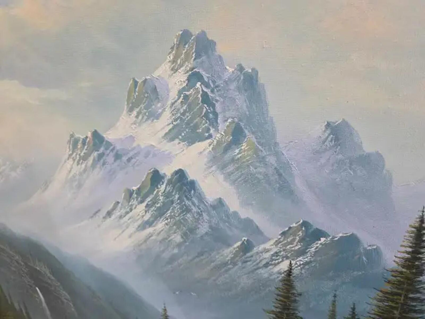 Original Mark Palaster - Mountain Oil Painting
