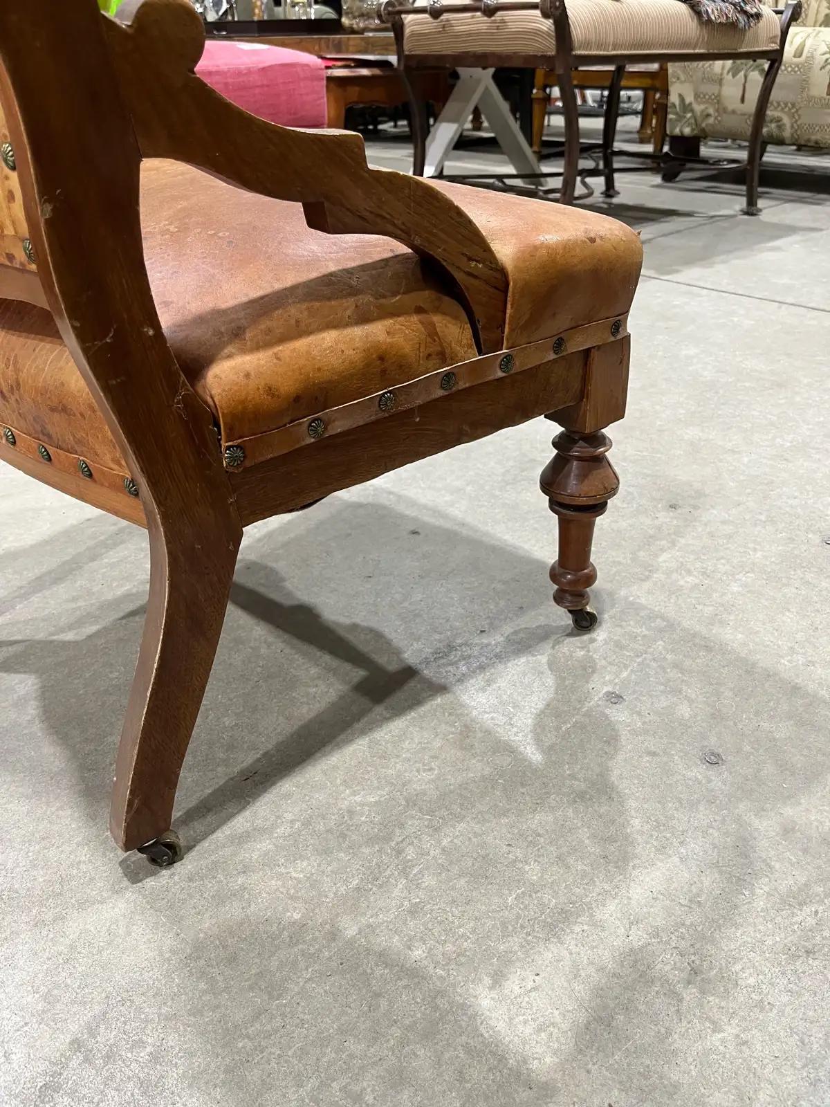 Leather Accent Chair