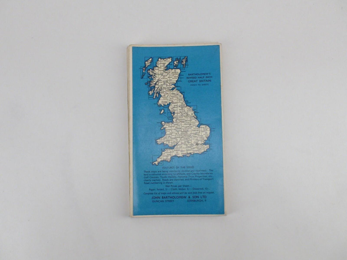 Bartholomew's Revised "Half-Inch" Contoured Maps Great Britain, 45 Mid-Scotland