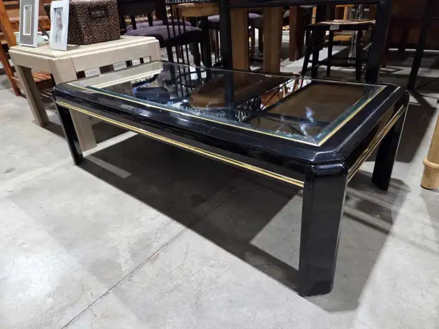 Black Mirrored Coffee Table