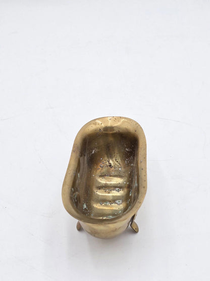 Vintage Brass Bathtub Soap Dish