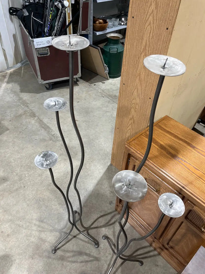 Floor standing Candle Holder Set of 2