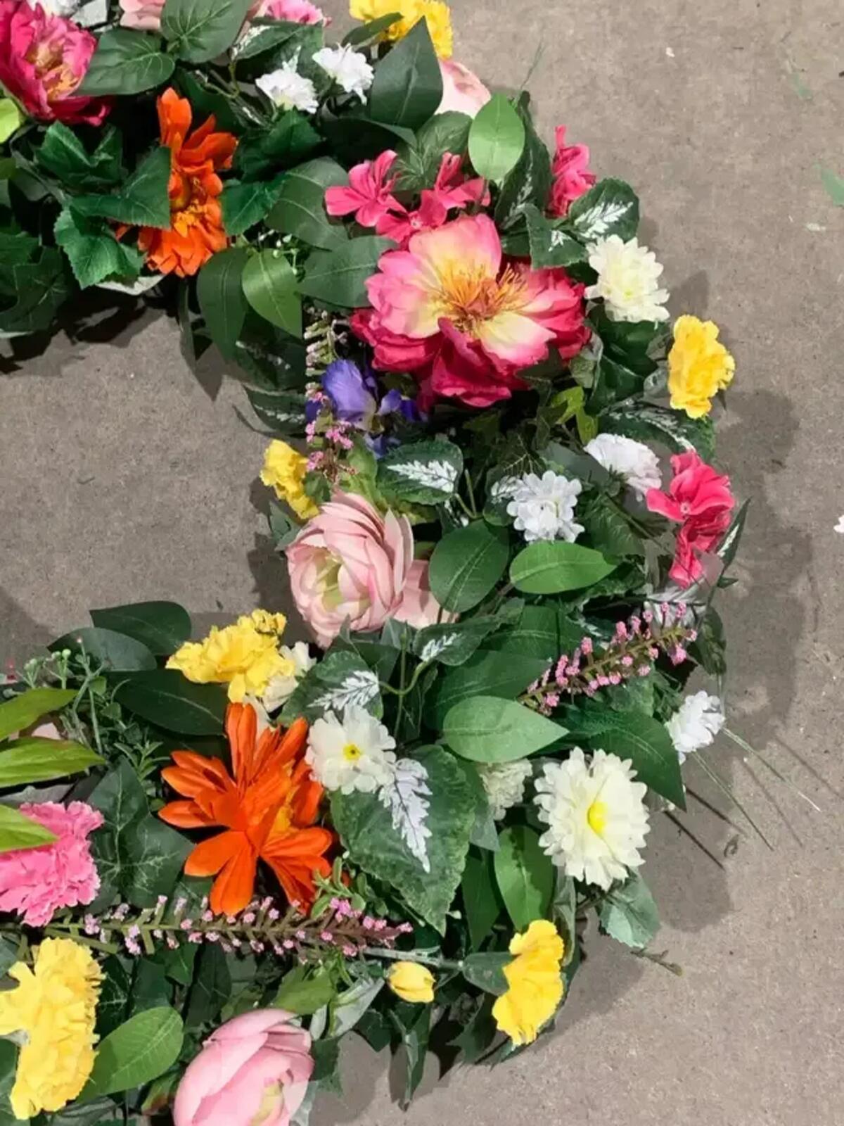 Summer Floral Artificial Wreath 40”