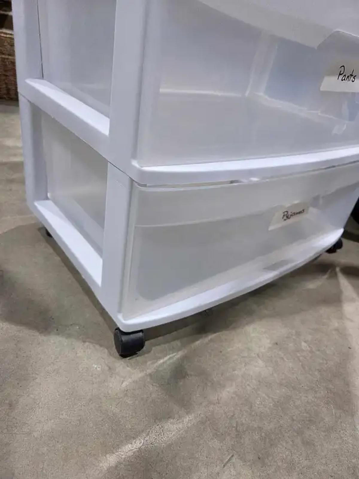 Sterilite 3-Drawer Wide Storage Tower
