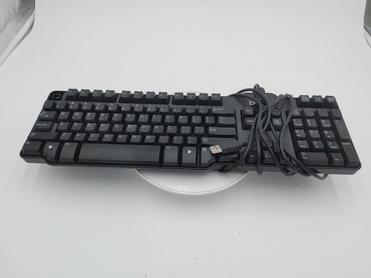 Good Condition Dell Wired USB Keyboard SK-8115 Black Tested Working