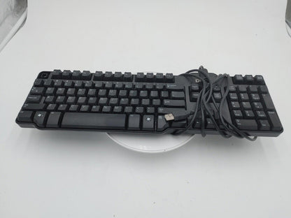 Good Condition Dell Wired USB Keyboard SK-8115 Black Tested Working