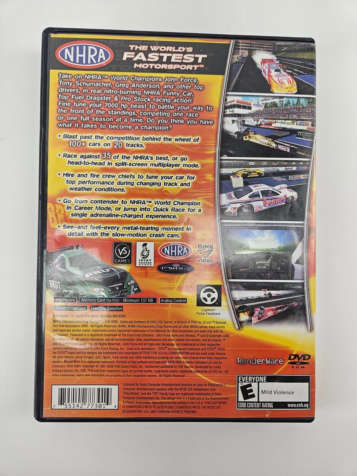 NHRA Championship Drag Racing (PlayStation 2 PS2)