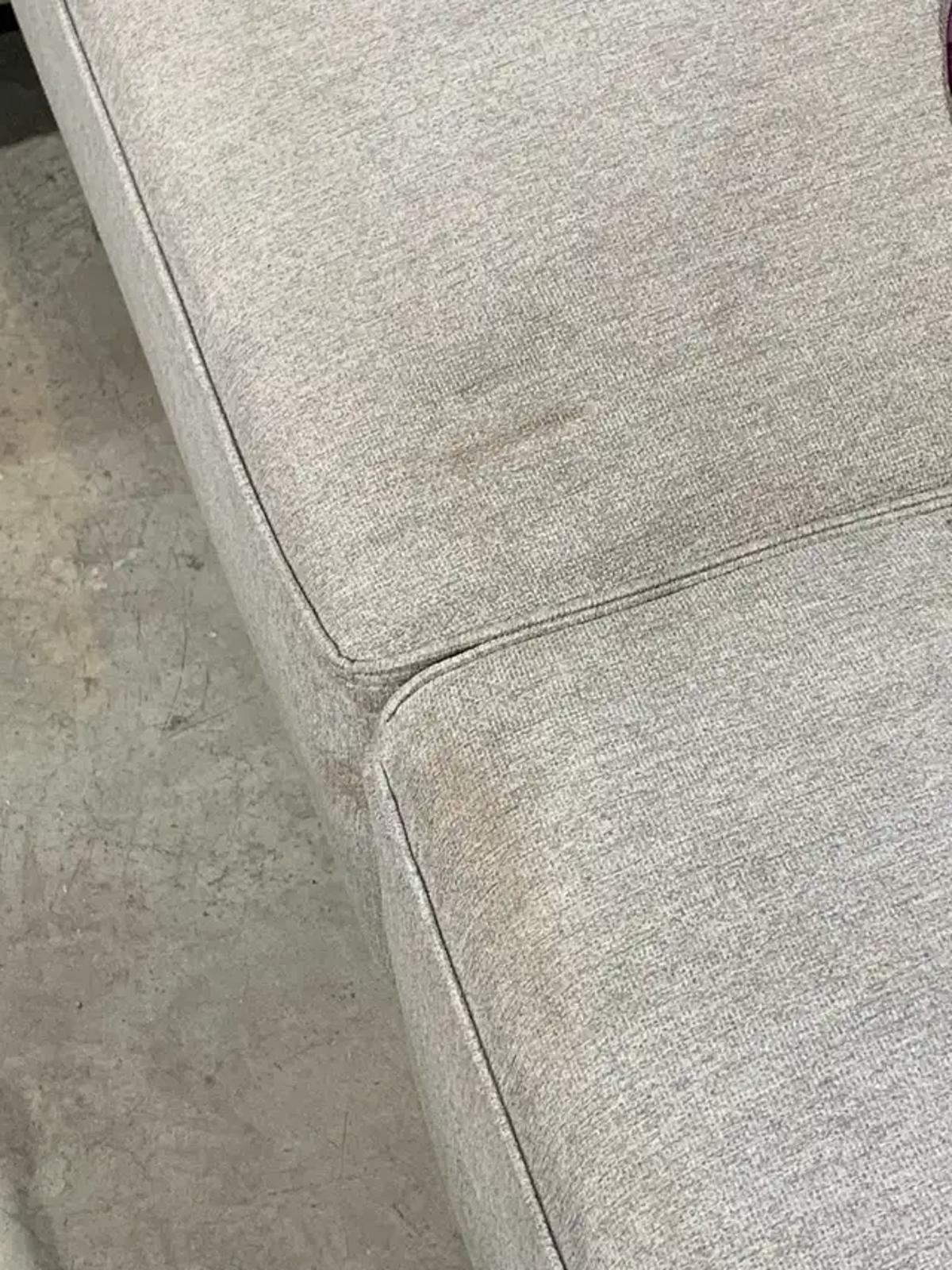 Large Grey Fabric Sectional Sofa