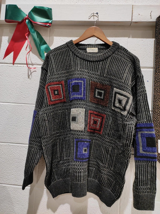 Leo Rossi Made in Italy Men's Sweater Henley Merino Wool
