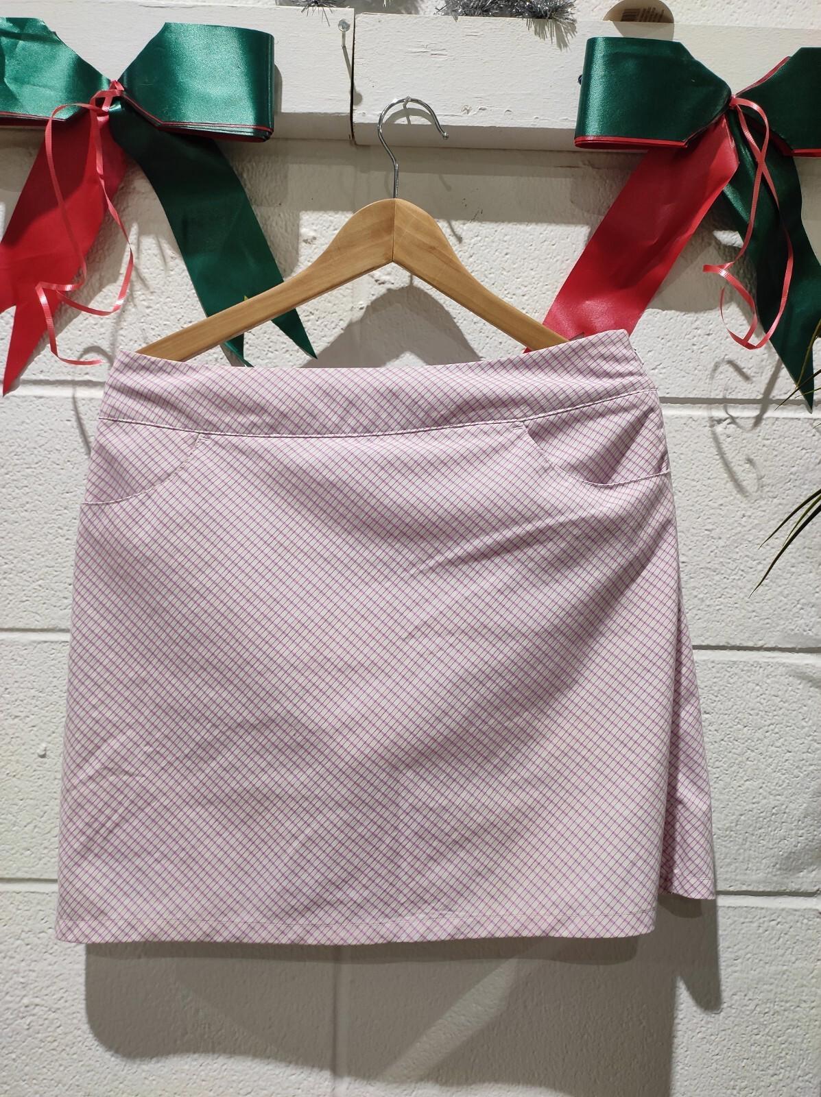 Adidas Golf Skort size 6 S Shorts Under Skirt Activewear Purple 17"