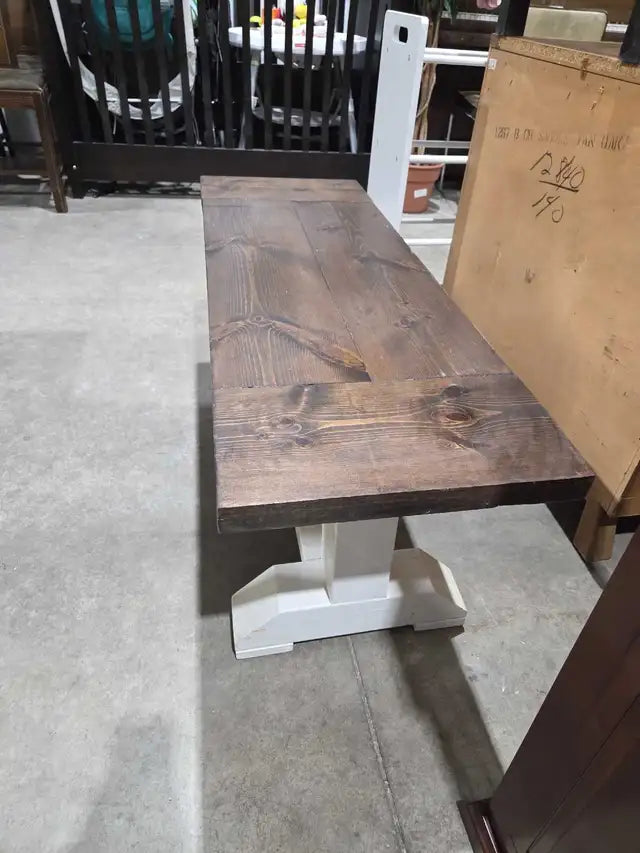 Rustic Solid Wooden Bench