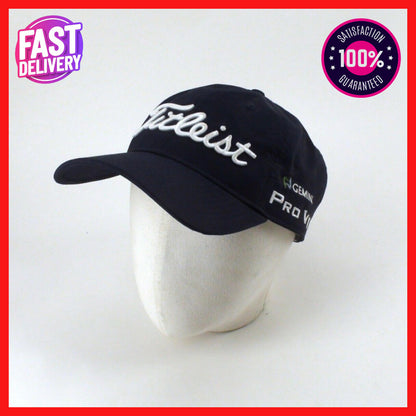 Titleist Tour Golf Cap, Hat - FJ, Pro V1, Gemini, Patch - Adjustable Navy Blue