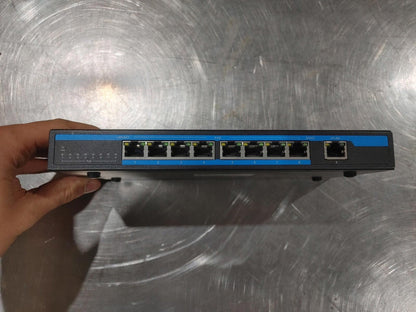 Good Condition BSD Networks POE Switch Model BSD-1008PGE-9P Power Tested w/ cord