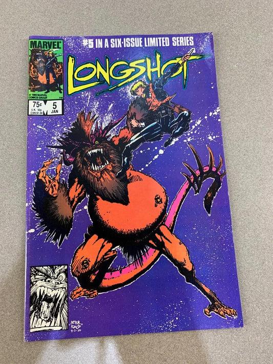 Longshot #5 (1986) Marvel Comics VF Classic Mini-Series Mojo Storyline